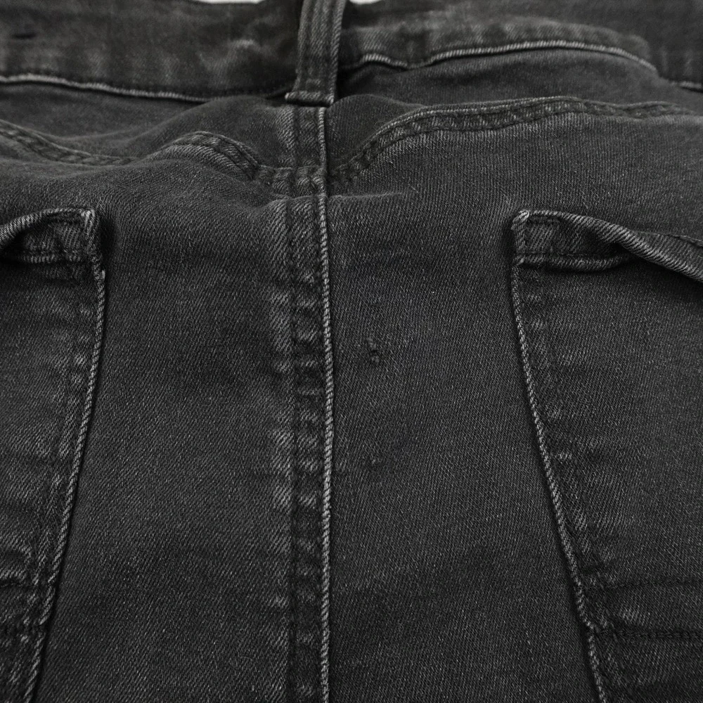 American Eagle Outfitters Womens Jeans Black Flare Bootcut Size 18 Long Distress